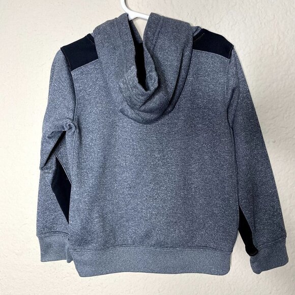 Nike Dri-Fit Toddler SZ 4 XS Hoodie Heathered Gray & Black Pull Over - Picture 3 of 3